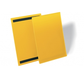 TASCHE CON BANDE MAGNETICHE CM.21X29,7 VERTICALE GIALLO CF.50 Colore giallo