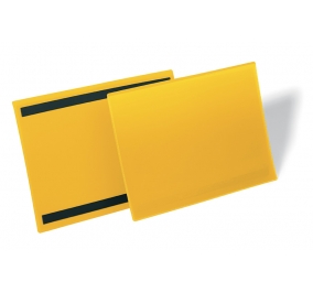 TASCHE CON BANDE MAGNETICHE CM.21X29,7 ORIZZONTALE GIALLO CF.50 Colore giallo