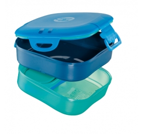 LUNCH BOX 3 IN 1 BLU PICNIK CONCEPT MAPED Colore Azzurro