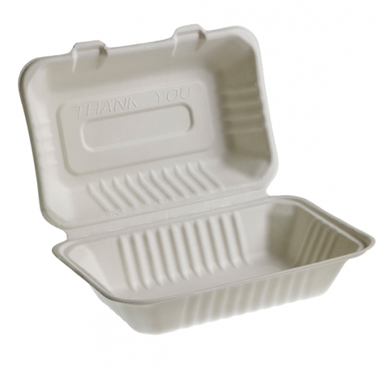 VASCHETTE SANDWICH BOX 23X15CM TAKE AWAY BIO LEONE CF.50