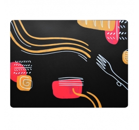 TOVAGLIETTA AMERICANA 41X31CM LINEA SPAGHETTI - NERA