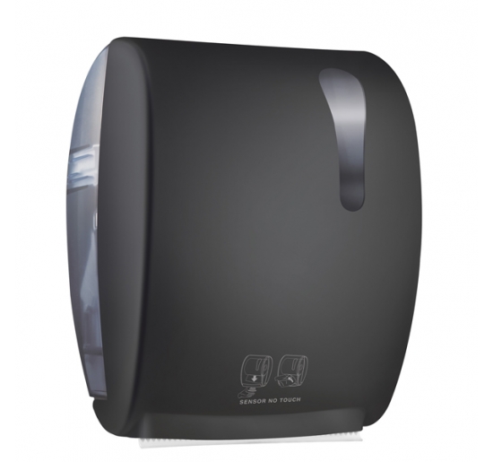 DISPENSER ASCIUGAMANI ELETTRONICO 875 KOMPATTO ADVAN NERO SOFT TOUCH Colore Nero