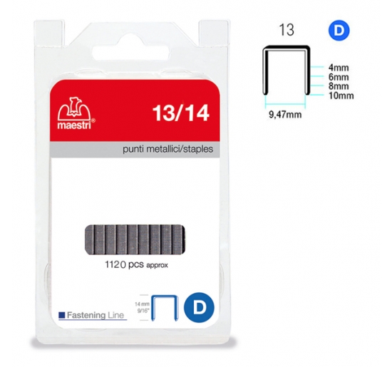 PUNTI 13/14 IN BLISTER DA 1120 P. RO-MA