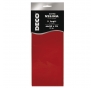 BUSTA 5 FOGLI CARTA VELINA 20GR 50X76CM ROSSO DECO Colore rosso