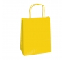 SHOPPERS CARTA KRAFT 22X10X29CM TWISTED GIALLO CF.25 Colore giallo