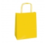 SHOPPERS CARTA KRAFT 26X11X34,5CM TWISTED GIALLO CF.25 Colore giallo