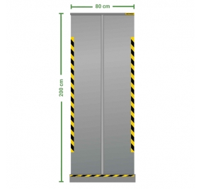 DIVISORIO ROLL UP TRASPARENTE 80X200CM JALEMA
