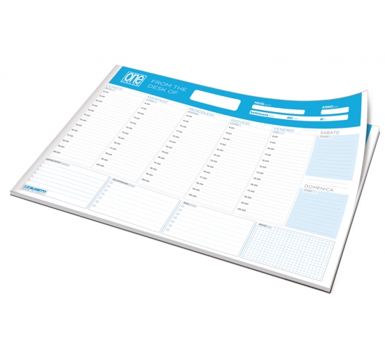 BLOCCO PLANNER SETTIMANALE ATO CM.29,7X42