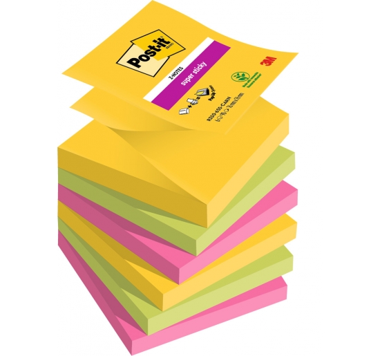 POST-IT�  Z-NOTES CARNIVAL R330-6SS-CARN mm 76x76