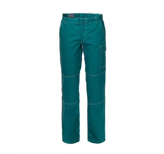 PANTALONE SERIOPLUS DRILL 3/1, 100% COTONE IRRESTRINGIBILE, PESO 280 GR. TG.S VERDE Colore Verde