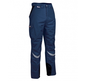 PANTALONE FROZEN 100% POLIESTERE SPALMATO POLIURETANO,  GRAMMATURA: 200 G/M� TG.44 NAVY/NERO Colore navy/nero 02