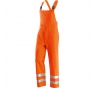 PANTALONE CON PETTORINA REFLEX/A ALTA VISIBILIT� IN 60% COTONE - 40% POLIESTERE. PESO 240 G/M2. TG.46 ARANCIO Colore Arancio