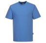 T-SHIRT ESD ANTISTATICA TESSUTO ESTERNO : 96% COTONE, 4% FIBRA DI CARBONIO 195G.TG.S AZZURRO Colore Azzurro