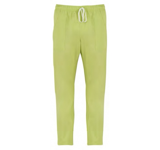 PANTALONE UNISEX PITAGORA 100% COTONE INDANTHRENE. PESO 180 G/M�. XS PISTACCHIO Colore Pistacchio