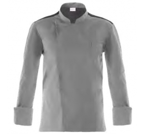 GIACCA CHEF RAUL 65% POLIESTERE 35% COTONE PESO 200 G/M�. TG.S GRIGIO Colore Gigio