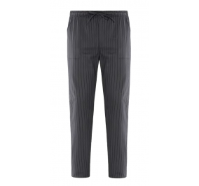 PANTALONE ENRICO  RIGATO 100% COTONE, PESO 145 G/M� TG.XS RIGATO RIGIO Colore Rigato grigio