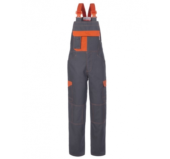 PETTORINA SERIOTECH CANVAS 100% COTONE IRRESTRINGIBILE. PESO 270 G/M� TG.XL GRIGIO/ARANCIO Colore Grigio/Arancio