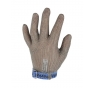 GUANTI INOX CHAINEX 2000  AMBIDESTRO IN COTTA DI MAGLIA IN ACCIAIO INOSSIDABILE (4 MM), CINGHIA TESSILE TG.10