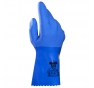 GUANTI TELSOL 351 IN PVC BLU, SUPERFICIE ESTERNA GRANITIFORME ANTISDRUCCIOLO, TG.10