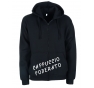 FELPA CAPPUCCIO E ZIP COTONE 65% E POLIESTERE 35%, PERSO 290 GR.TG.XL NERO Colore Nero