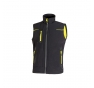 GILET UNIVERSE 96%  POLIESTERE ? 4% SPANDEX ? 320 GR/M2. TG.XXL NERO/GIALLO Colore Nero/giallo