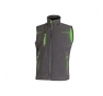 GILET UNIVERSE 96%  POLIESTERE ? 4% SPANDEX ? 320 GR/M2. TG.XXL GRIGIO/VERDE Colore Grigio/verde