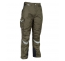 PANTALONE FROZEN 100% POLIESTERE SPALMATO POLIURETANO,  GRAMMATURA: 200 G/M� TG.48 FANGO/NERO Colore fango/nero 03