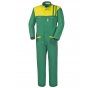 TUTA GINEVRA GABARDINE, 65% POLIESTERE, 35% COTONE. PESO 245 G/M� TG.XL VERDE/GRIGIO Colore Verde/Giallo