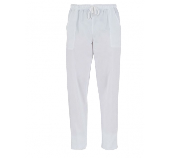 PANTALONE UNISEX PITAGORA 100% COTONE INDANTHRENE. PESO 180 G/M�. S BIANCO Colore Bianco