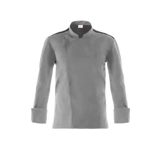 GIACCA CHEF RAUL 65% POLIESTERE 35% COTONE PESO 200 G/M�. TG.XXL GRIGIO Colore Gigio