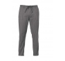 PANTALONE ENRICO  70% COTONE E 30% POLIESTERE, PESO 145 G/M� TG.L GESSATO GRIGIO Colore Gessato grigio