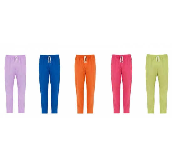 PANTALONE PITAGORA 100% COTONE PESO 185/200 G/M� TG.S BLUETTE Colore Bluette