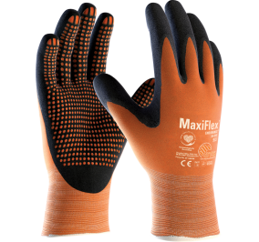 GUANTI MAXIFLEX� ENDURANCE? 42-848 IN MAGLIA DI NYLON COLORE ARANCIONE, CON PALMO E PUNTA DELLE DITA IN NITRILE FOAM 10