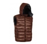 GILET EXPO 100% NYLON, IMBOTTITURA: 140 GR/M2 TG.L CAFFE'/NERO Colore Caff�/nero