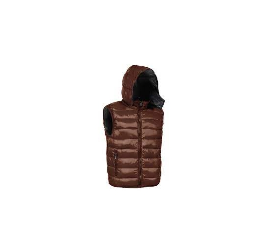 GILET EXPO 100% NYLON, IMBOTTITURA: 140 GR/M2 TG.L CAFFE'/NERO Colore Caff�/nero