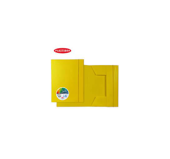 CARTELLE PPL 3LEMBI CON ELASTICO GARDA CM.25X37 GIALLO Colore Giallo