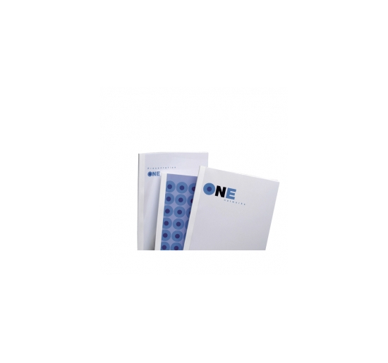 COPERTINA THERM A4 WHITE CRISTAL MM12 CF.100 Colore Trasparenti/Bianco