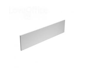 PANNELLO DIVISORIO PER SCRIVANIE E BENCH DA 140 CM,  CM 128 X 52H SP. 1,8, GRIGIO ALLUMINIO