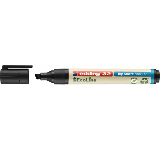 PENNARELLO PER LAVAGNE A FOGLI EDDING 32 ECOLINE NERO