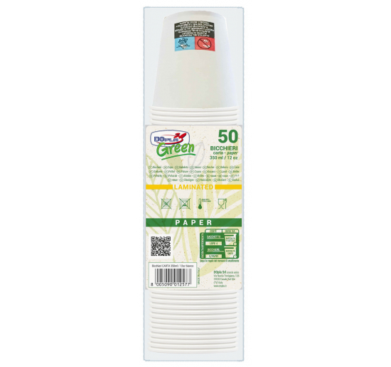 BICCHIERI IN CARTA DOPLA - 350 ML 