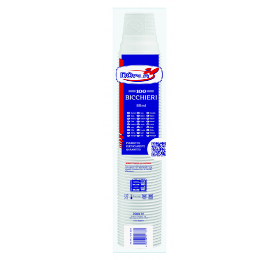 BICCHIERI PS  DOPLA - 80 ML