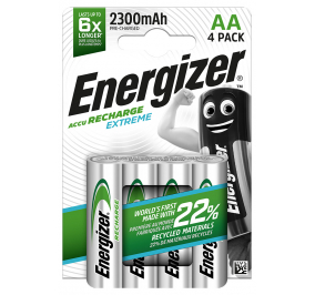 PILE ENERGIZER RECHARGEABLE EXTREME STILO AA CF.4