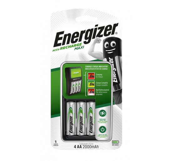 CARICABATTERIE ENERGIZER MAXI CHARGER + 4AA