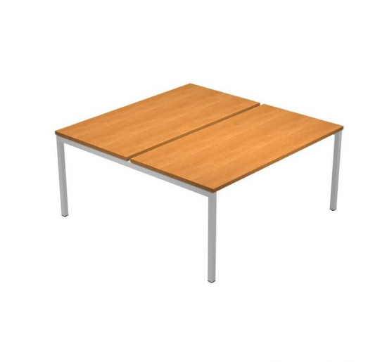 BENCH GAMBE METALLO SEZIONE QUADRATA (S/DIVISORIO)CM.160X164X72,5H ROVERE Colore ROVERE