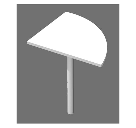 ANGOLO 90? FRA SCRIVANIE, BIANCO + SUPPORTO METALLO GRIGIO ALL. BIANCO Colore BIANCO