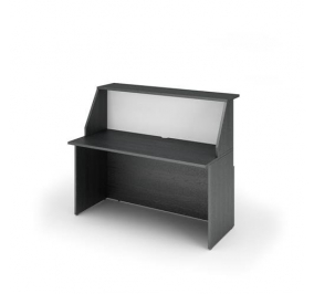 MODULO RECEPTION LINEARE CON FIANCHI DI SEPARAZ.CM.140X76,1X117H NERO VEN. BIANCO Colore NERO VEN. BIANCO