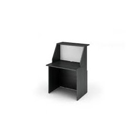 MODULO RECEPTION LINEARE CON FIANCHI DI SEPARAZ. CM.80X76,1X117H NERO VEN.BIANCO Colore NERO VEN. BIANCO