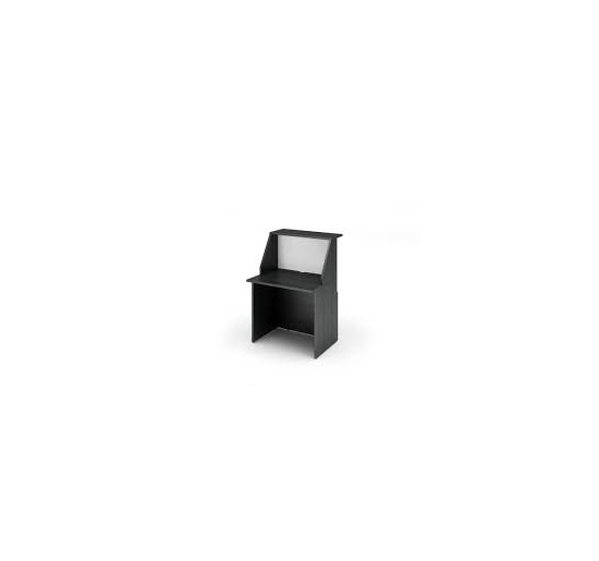 MODULO RECEPTION LINEARE CON FIANCHI DI SEPARAZ. CM.80X76,1X117H NERO VEN.BIANCO Colore NERO VEN. BIANCO