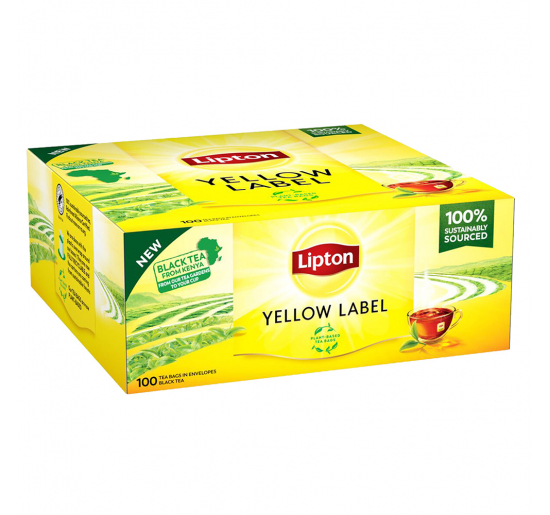 TE NERO YELLOW LABEL LIPTON 100 FILTRI