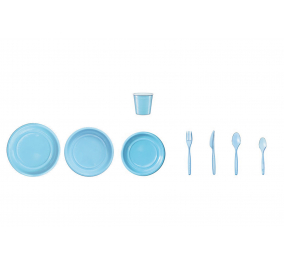 STOVIGLIE RIUTILIZZABILI COLORATE Azzurro Descrizione Forchette DOPLA Colore Azzurro